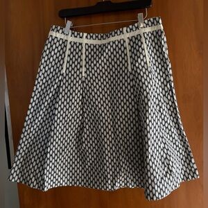 GAP Black & White A-Line Printed Skirt